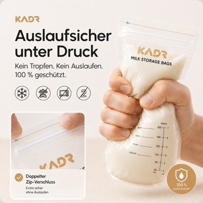 Milchaufbewahrungsbeutel Milchbeutel Babymilch 50er-Set gefrierfähig