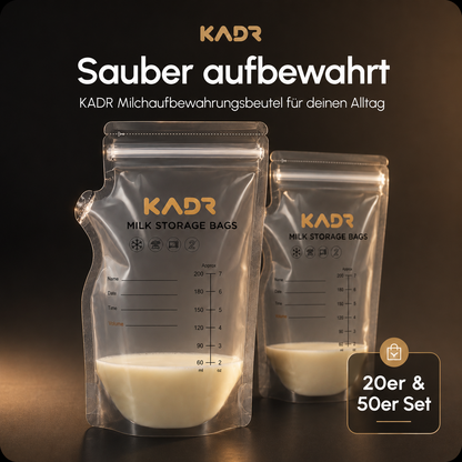 Milchaufbewahrungsbeutel Milchbeutel Babymilch 50er-Set gefrierfähig
